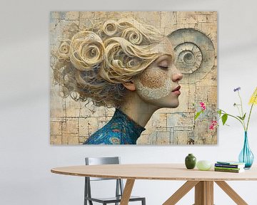 Blonde Hair | Spiral or Lace Face by Art Whims