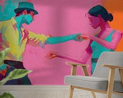 Example of the artwork in a room