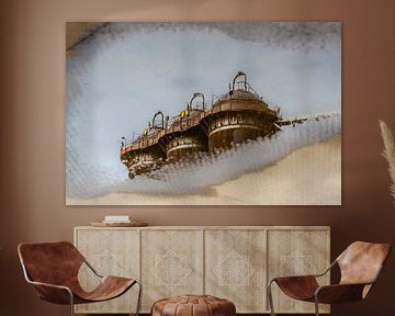 Verwittertes Spiegelbild von Jefra Creations