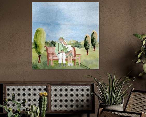 Example of the artwork in a room