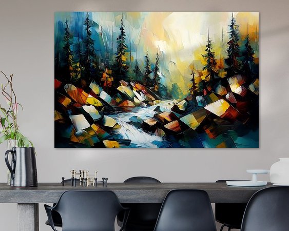 Example of the artwork in a room