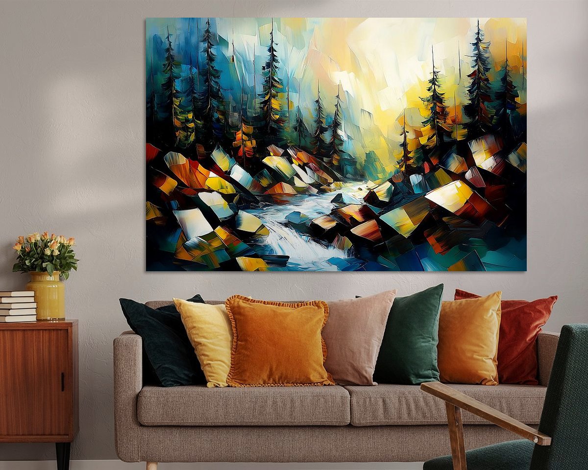 Example of the artwork in a room
