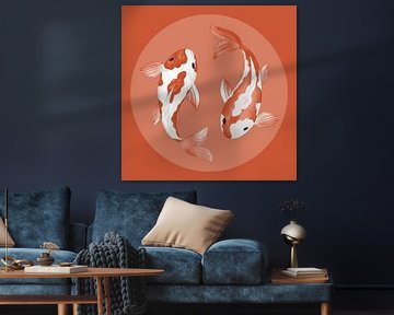 Koi no Wa - Zwei Seelen in Balance - Orange von Christiane Schott