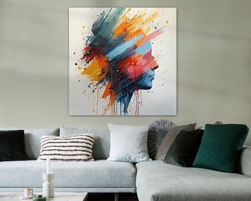 My Mind Colourful painting Woman 1.1 by ComfortQ