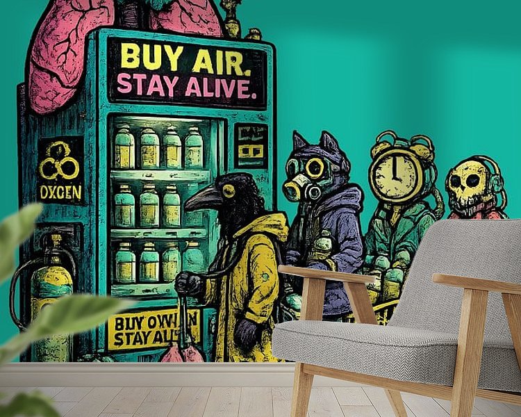 Example of the artwork in a room