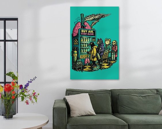 Example of the artwork in a room