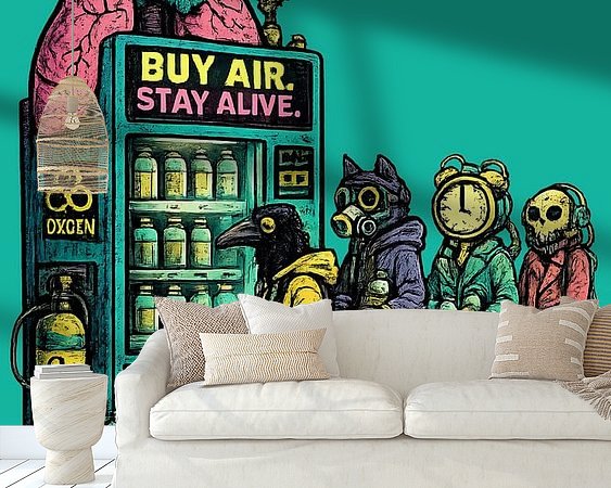 Example of the artwork in a room