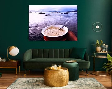 Dessert Bubur Kacang Hijau with a View