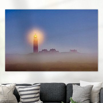Netherlands, Texel, Lighthouse and associated hamlet.