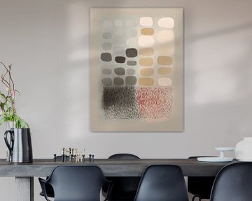 Soft Grid, minimalist abstract by Japandi Art Studio