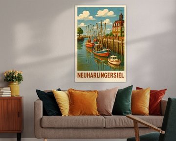 Neuharlingersiel - idyllic harbour in the fishing village by Sabine Wagner