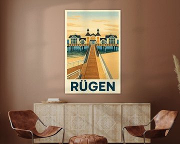 Rügen - Sellin pier in het licht van het eiland