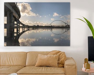 Nijmegen, bridges and Spiegelwaal by Caroline Guerain