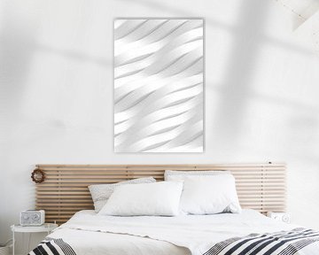 Weiße weiche Wellen, Hochformat