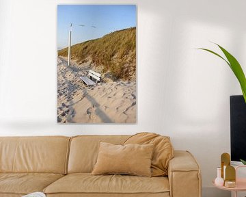 Lots of sand on the beach promenade on Sylt