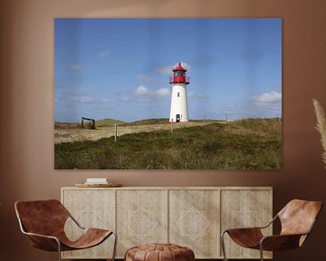 Lighthouse in Ellenbogen near List on Sylt by Martin Flechsig