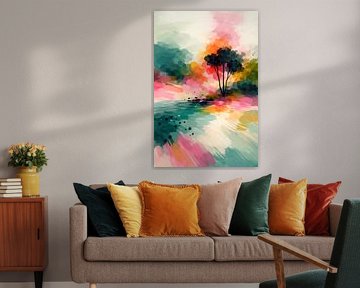 Stilte in een uitbarsting van kleur