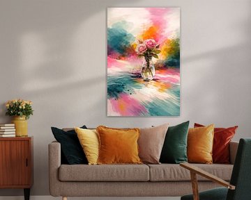 Rozen in de kleurenstroom