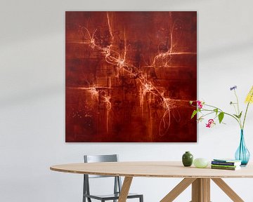 Modern Abstract. Serene energie in Wabi-Sabi stijl