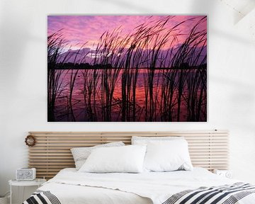 Magical Sunset on the river IJssel near Kampen by Martin Hendriks