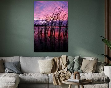 Magical Sunset on the river IJssel near Kampen by Martin Hendriks