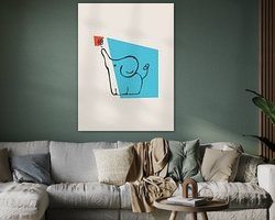 Example of the artwork in a room