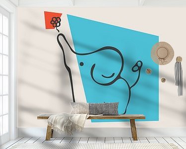 Example of the artwork in a room