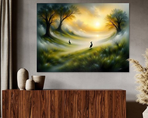 Example of the artwork in a room