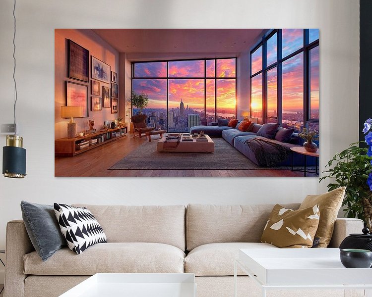 Example of the artwork in a room