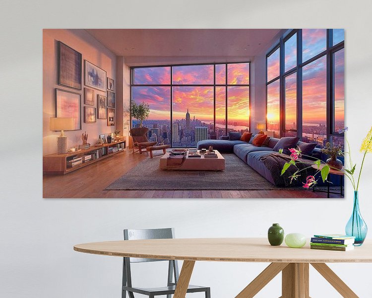 Example of the artwork in a room