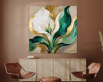 A Calla in Quiet Gold by Johannas Art Creations