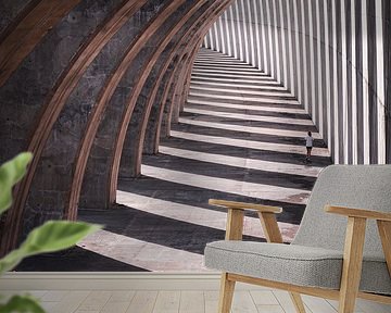 Runner in the port of Tazacorte by Willemijn Wolthaus