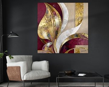 Golden Reverberation 1 by Johannas Art Creations