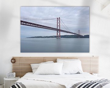 Silence over the river - Ponte 25 de Abril, Lisbon by Rolf Schnepp