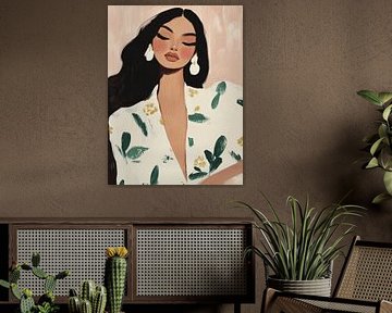 Portrait moderne et rêveur