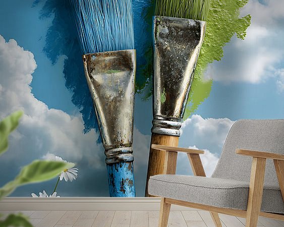 Example of the artwork in a room