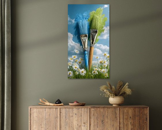 Example of the artwork in a room