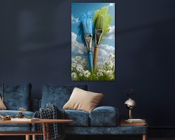 Example of the artwork in a room