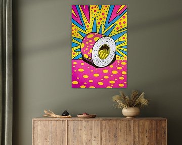 Coloured roll of toilet paper by Lauren Wilde