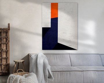 ABSTRAKTE GEOMETRISCHE KUNST IN MODERNEN FARBEN von Online Arts