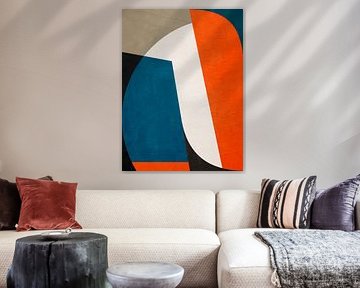 ABSTRAKTE GEOMETRISCHE KUNST IN MODERNEN FARBEN von Online Arts