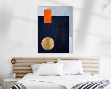 ABSTRAKTE GEOMETRISCHE KUNST IN MODERNEN FARBEN von Online Arts