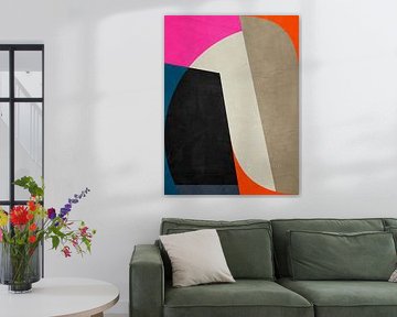 ABSTRACT GEOMETRIC ART IN MODERN COLOURS