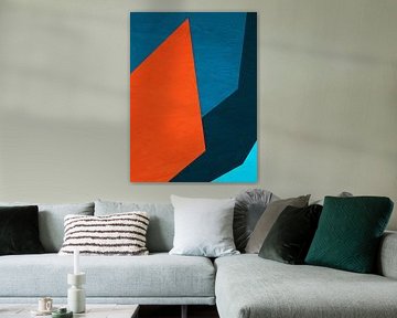 ABSTRAKTE GEOMETRISCHE KUNST IN MODERNEN FARBEN von Online Arts