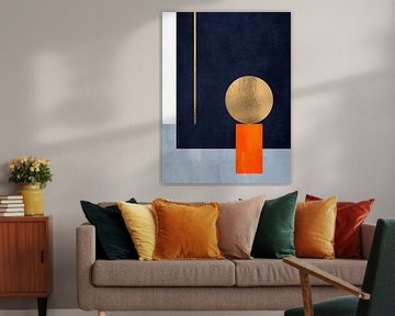 ABSTRAKTE GEOMETRISCHE KUNST IN MODERNEN FARBEN von Online Arts