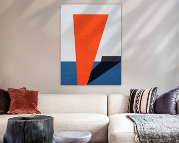 ABSTRAKTE GEOMETRISCHE KUNST IN MODERNEN FARBEN von Online Arts