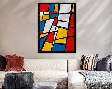 ABSTRACT GEOMETRIC ART IN MODERN COLOURS