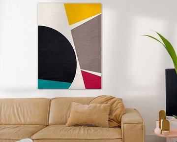 ABSTRACT GEOMETRIC ART IN MODERN COLOURS