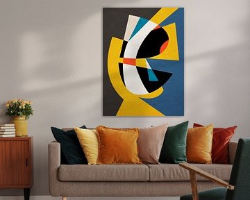 ABSTRAKTE GEOMETRISCHE KUNST IN MODERNEN FARBEN von Online Arts