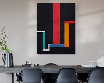 ABSTRACT GEOMETRIC ART IN MODERN COLOURS
